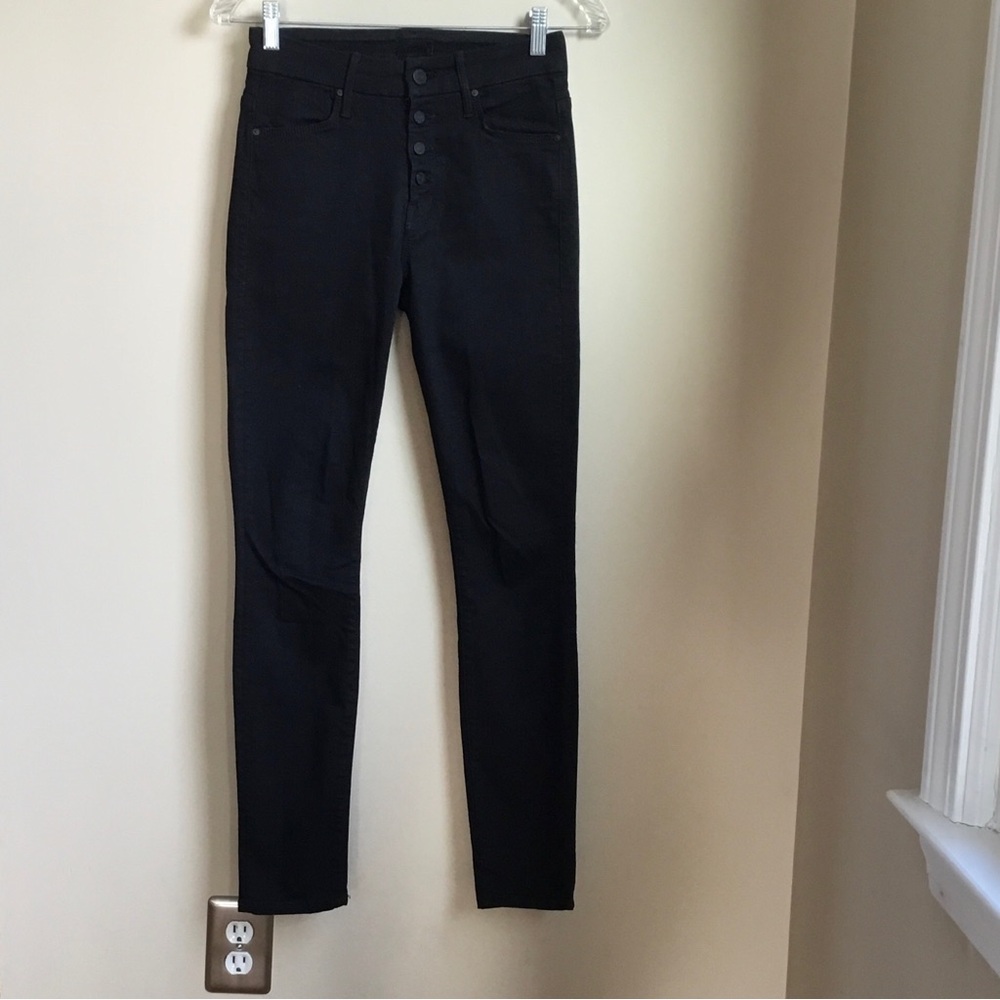 Mother The Pixie Not Guilty Black Button-Fly Jean… - image 2